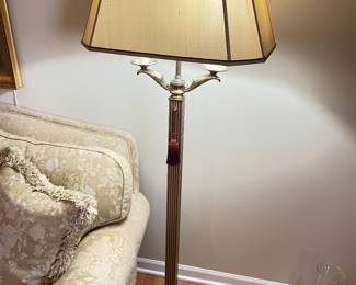 Beautiful Brass Floor Lamp, 64"H,  was $125, NOW $65