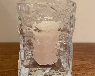 Crate & Barrel Candle holder,  4" x 4" x 5.75"H,  was $9, NOW $7