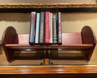 Wooden book stand, 24"W x 10"H,  was $38, NOW $24