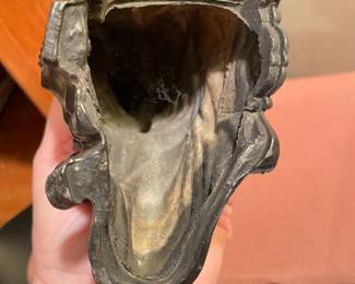 View of base of Spelter sculpture ~