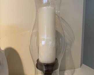 Hurricane + Candle,  16"H , was $12, NOW $9