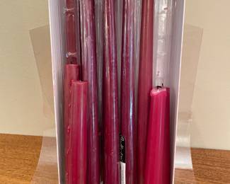 Box of red assorted candles, was $6, NOW $5