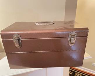 Ambassador Industrial Machinist Tin Box Film Box 8mm Metal Decor, was $30, NOW $15