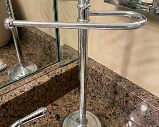 Silver Chrome towel holder, was $12, NOW $9