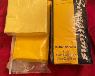 Yellow is Mellow Napkins & Table Cloth Bundle,  $4