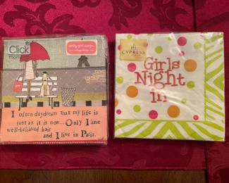 Two Packs of Girls Night In Napkins,   $5
