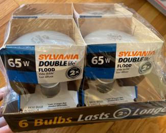 65W Sylvania Double Life Flood light bulbs (4),  was $20, NOW $14