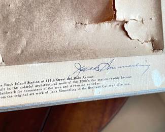 The Rock Island Station at 111th St & Hale Ave - signed