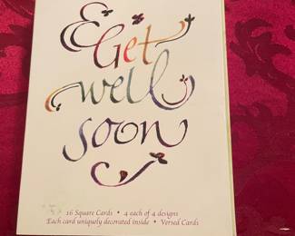16 Get Well Soon Square Cards,   $8