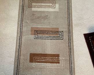 Modern area rug, 45" x 25",  was $34, NOW $25
