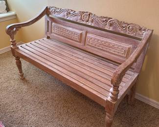 Carved Bench