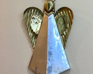 Large Metal Angel Wall Decor