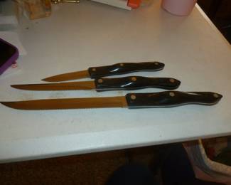 Cutco knives (there's a fork too not shown)