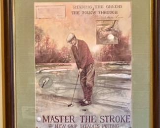 "Master the Stroke" Print 1 of 2