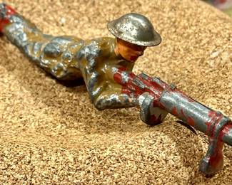 Selection of 1920-30's Barclay Manoil Toy Lead Soldiers.  