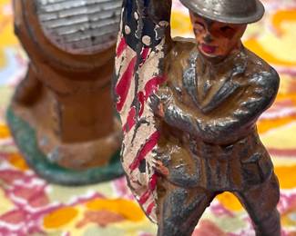 Selection of 1920-30's Barclay Manoil Toy Lead Soldiers.  