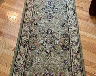 Nice Hand-Tufted Runner Made in India, 80% Wool and 20% Cotton. 8' x 2' 5"