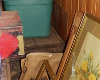 Huge Single Lot Of Frames, Prints, Paintings