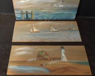 Three Oils On Board By J. Wirth