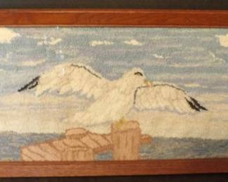 Johnathon Livingston Seagull Hooked Rug