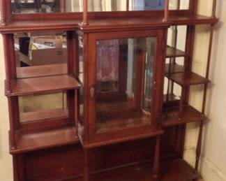 Extraordinary mahogany etagere