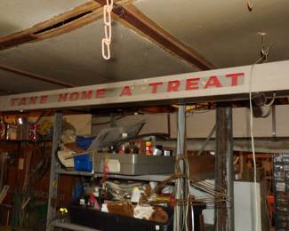 Art Deco Metal Sealtest Light and Ice Cream Soda Fountain Counter.