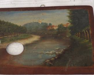 Artist signed pallet - excellent condition