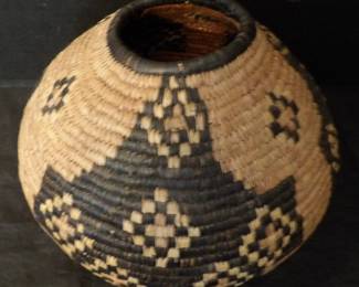 Native American Imbricated Exterior Basket