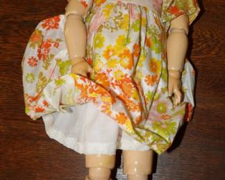 German Bisque Head Sleep Eyes Open Mouth Doll #171  