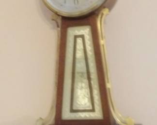 Seth Thomas Key Wind Chiming Banjo Clock