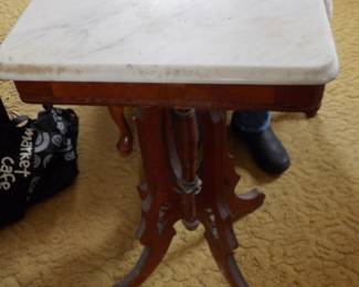 Assorted marble top tables