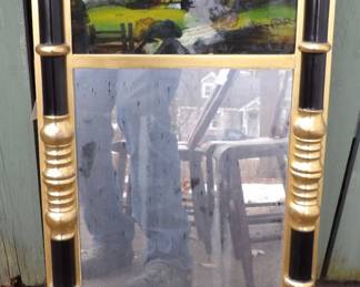 Split Pillaster Sheraton Mirror.