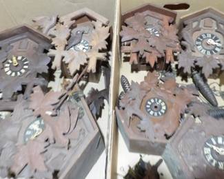 Antique Wooden Cuckoo Clock Parts And Pieces.