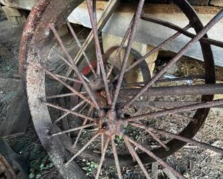 Metal tractor wheels 