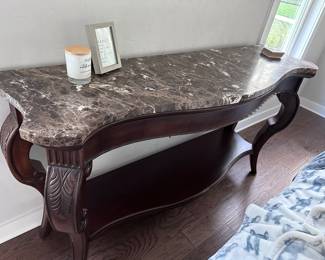 $225 - Table with faux granite top 
$225