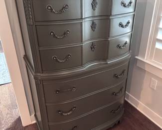 $125 - Vintage Dresser - Custom Painted 
38”w x 55”h x 20”d
$125