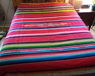 Mexican Serape Saltillo Blanket.