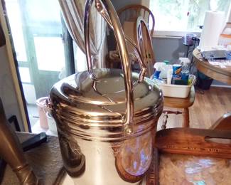 Mid-Century Modern United brand chromium ice bucket 