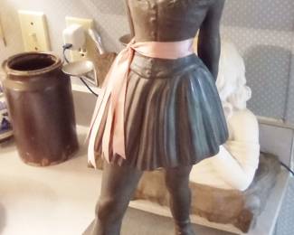 S. Eylanbekov "The Petite Danseuse" Ballerina Sculpture. The sash was added by the former owner.