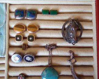 None of the jewelry is mine. Lot's of sterling.