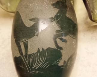 Soapstone art carving