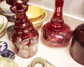 Egerman cut to clear decanters