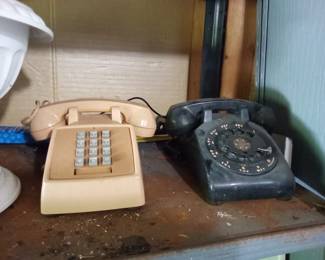 Vintage telephones