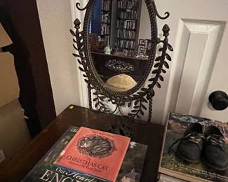 Antique Mirror, Coffee Table Books