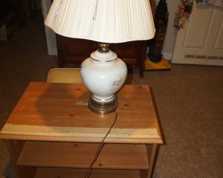 table, lamp