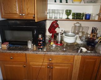 Kitchen Aid Mixer, Microwave, kitchen