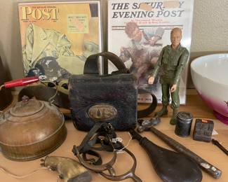 Civil war items and antiques
