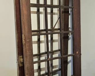 Vintage/Antique Solid Doors - Two 18 Window Doors With No Glass.