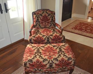 Sherrill Arm Chair  30" W with matching Ottoman 29"W  Buy it Now $900.00 
