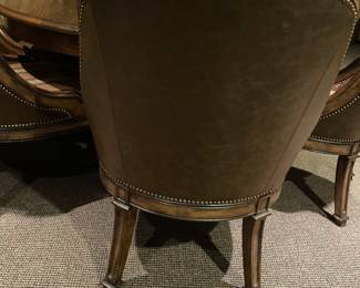 leather back of chair 